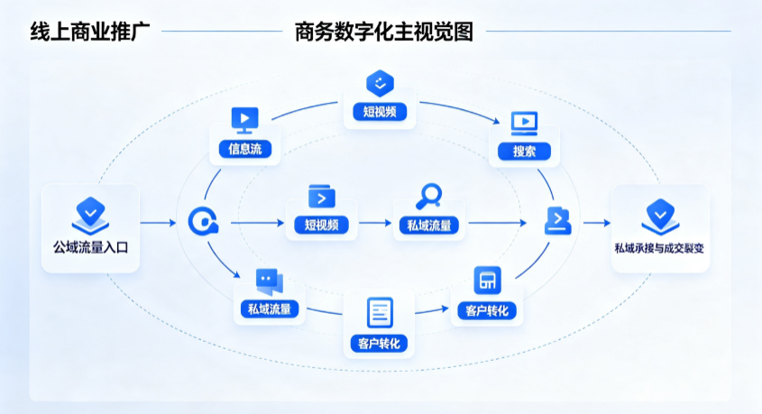 孙吴县线上商业推广怎么做？全域流量闭环搭建与低成本转化实战指南